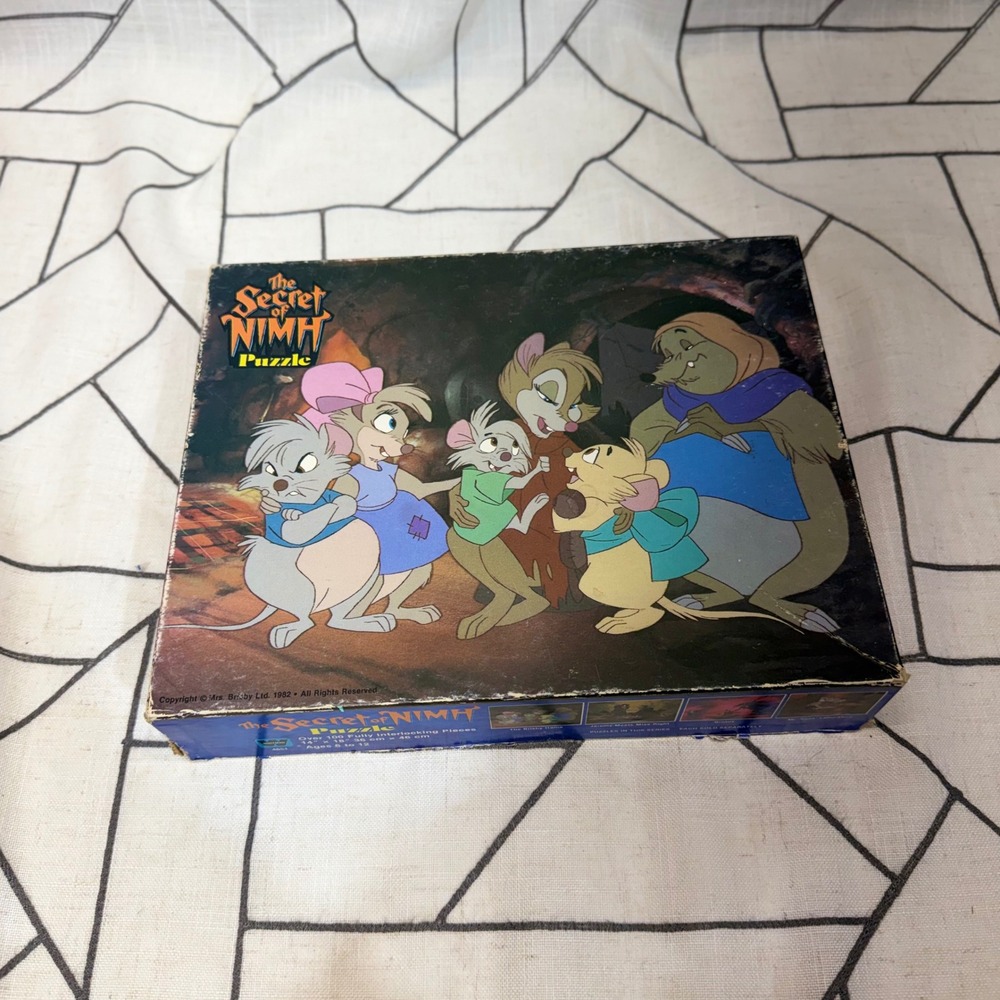 Whitman The Secret of NIMH Puzzle 100 Piece Multicolor 1982 Vintage 4651